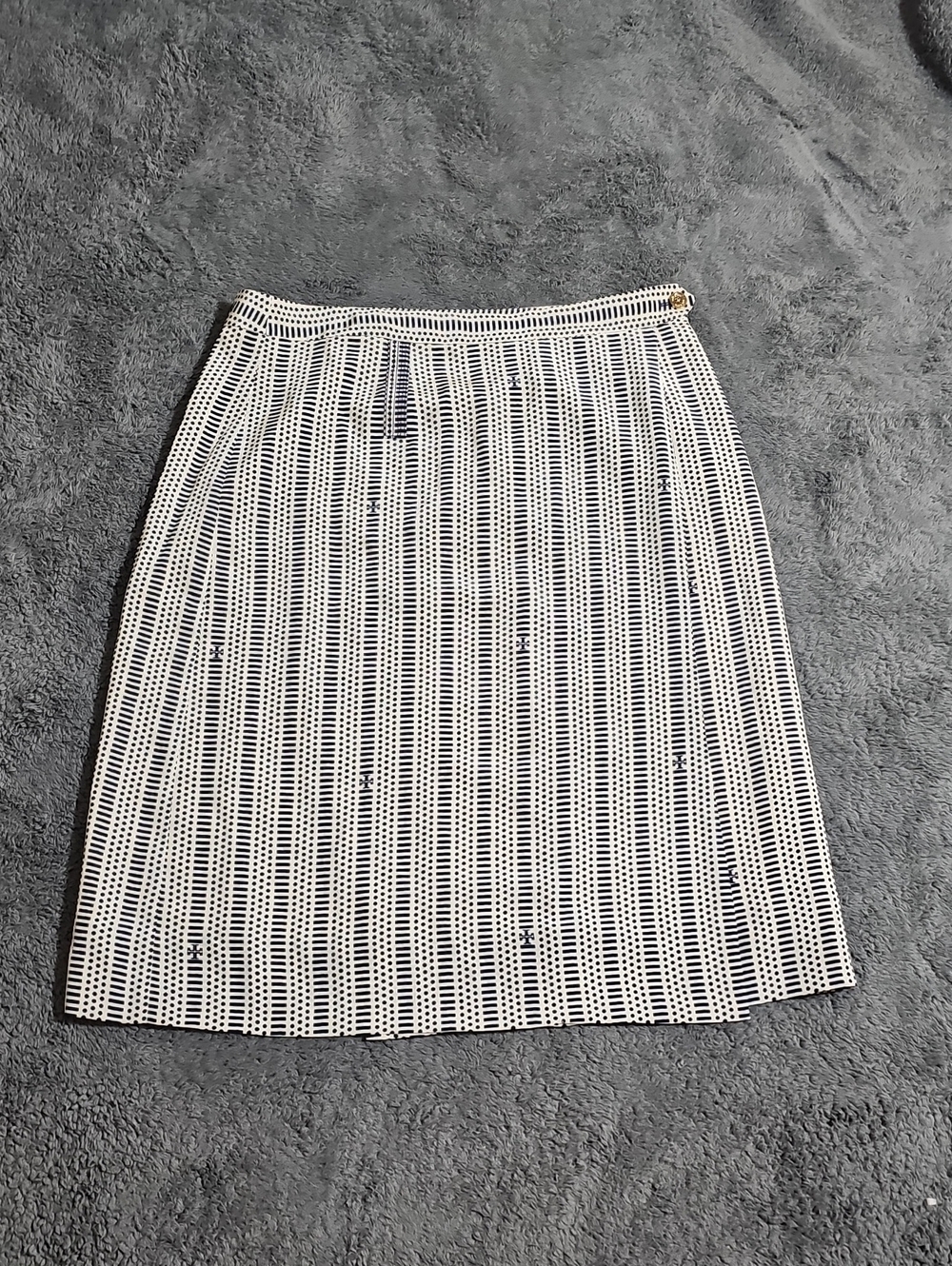 Tory Burch Printed Lined Silk Wrap Skirt Size 6